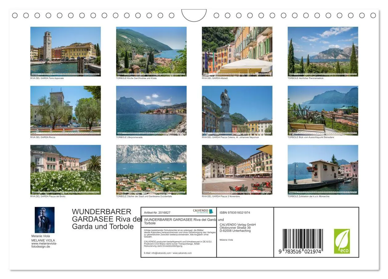 Bild: 9783516021974 | WUNDERBARER GARDASEE Riva del Garda und Torbole (Wandkalender 2026...