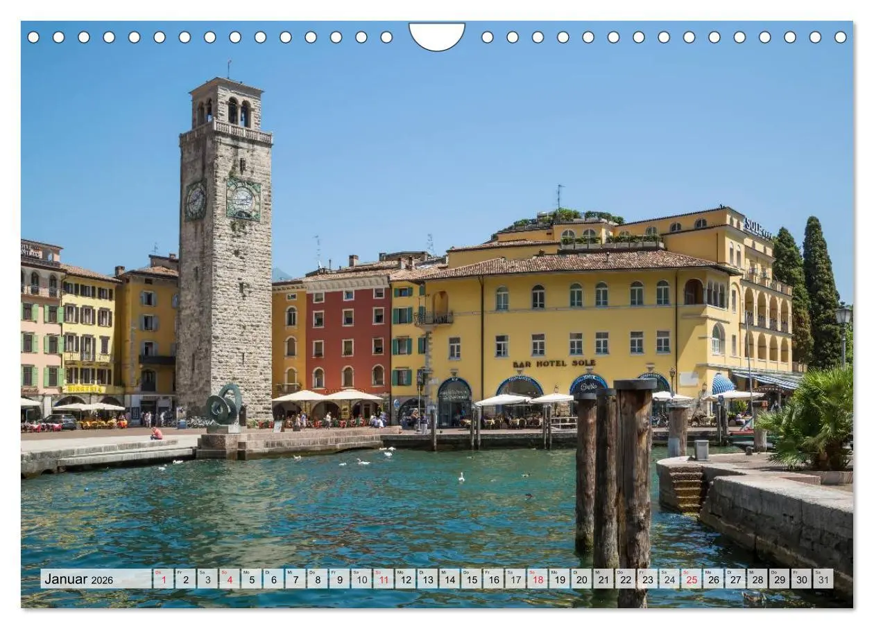 Bild: 9783516021974 | WUNDERBARER GARDASEE Riva del Garda und Torbole (Wandkalender 2026...