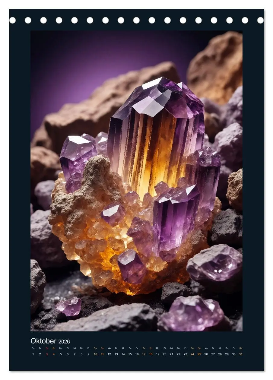 Bild: 9783516261974 | Fantastische Mineralien - Geheimnisvolle Schätze (Tischkalender...