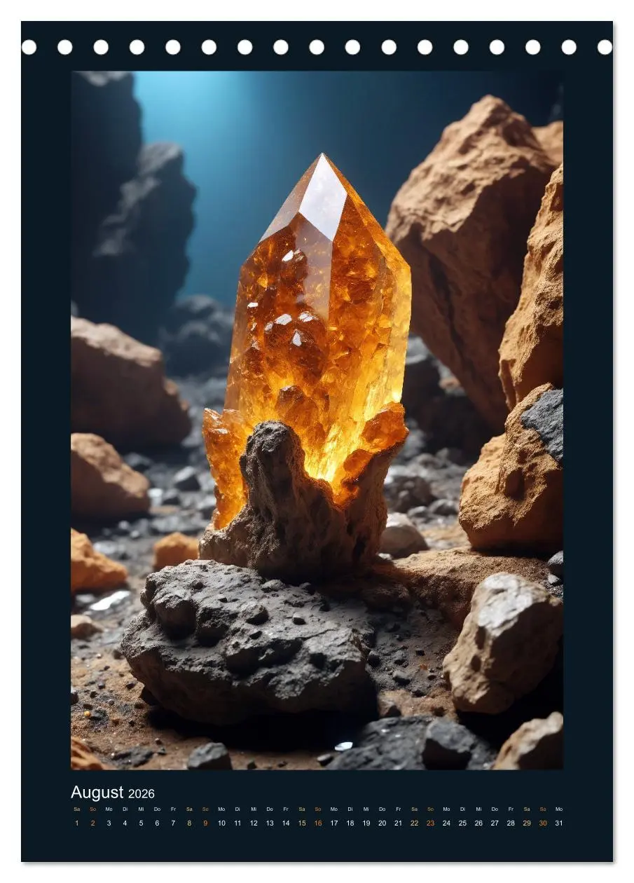 Bild: 9783516261974 | Fantastische Mineralien - Geheimnisvolle Schätze (Tischkalender...