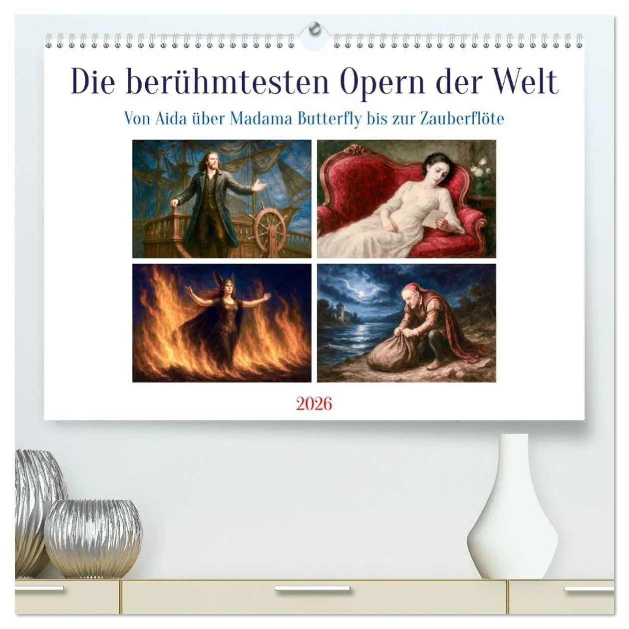 Cover: 9783516641974 | Die berühmtesten Opern der Welt (hochwertiger Premium Wandkalender...