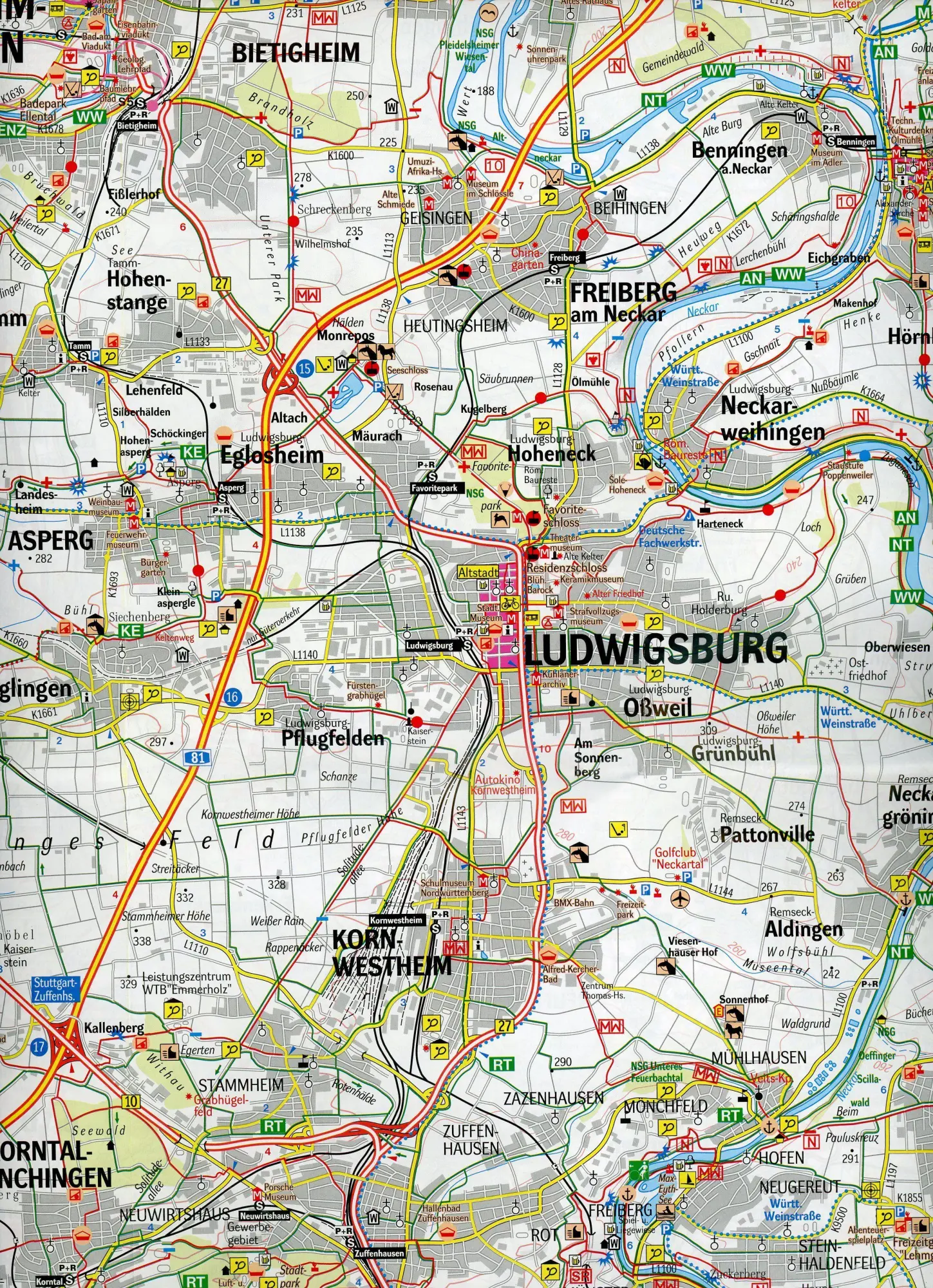 Bild: 9783933671974 | Freizeitregion Stuttgart und Umgebung 1 : 50 000. Wander- und...
