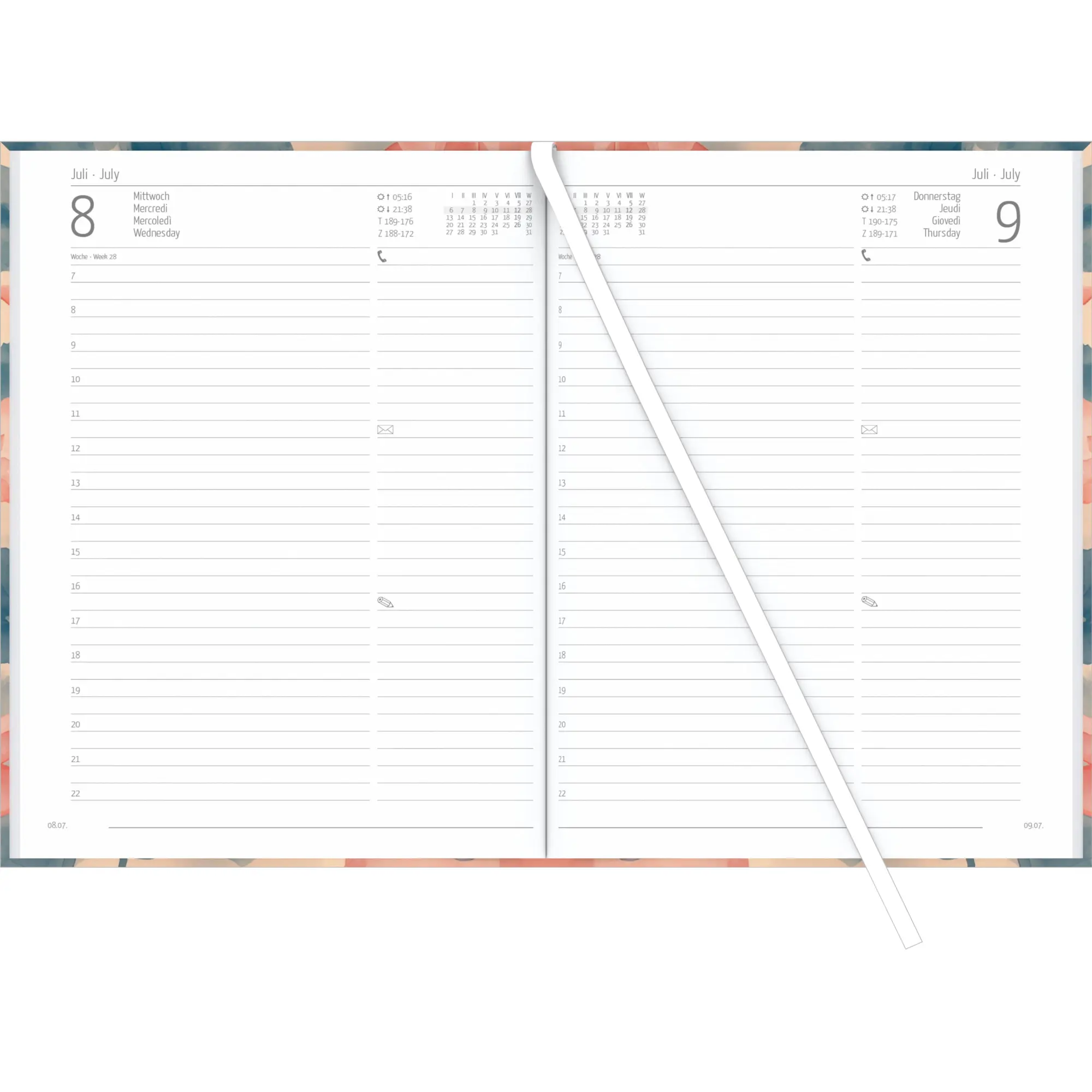Bild: 4069095002074 | Buchkalender Style Zen 2026 - Büro-Kalender A5 - Cheftimer - 1 Tag...