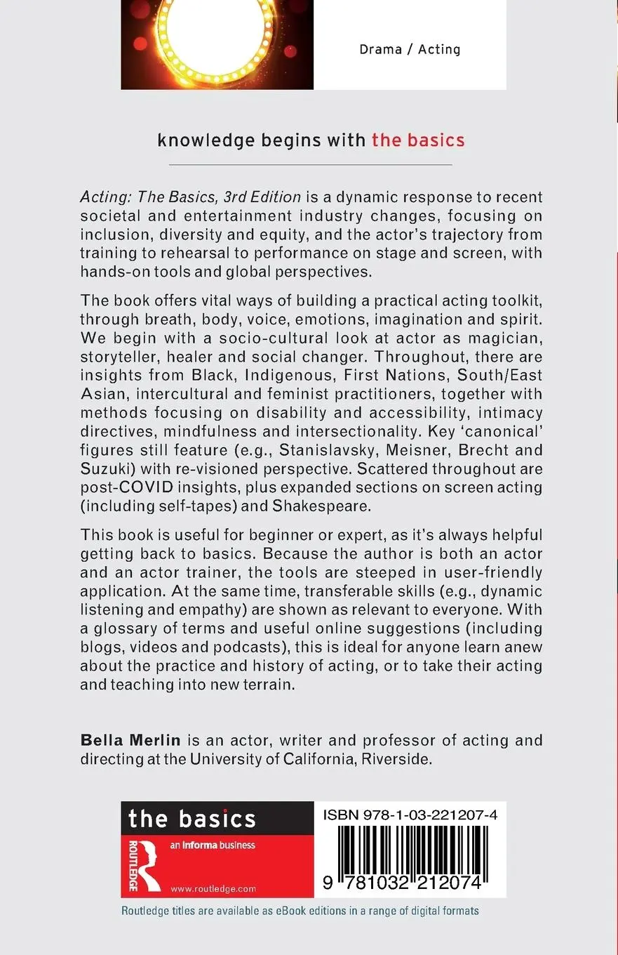 Rückseite: 9781032212074 | Acting | The Basics | Bella Merlin | Taschenbuch | Englisch | 2023
