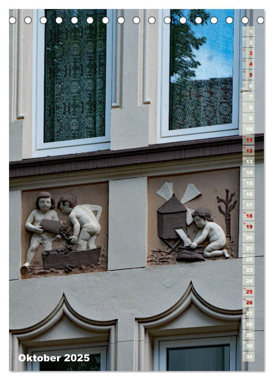 Bild: 9783435352074 | Fassadenkünste (Tischkalender 2025 DIN A5 hoch), CALVENDO...