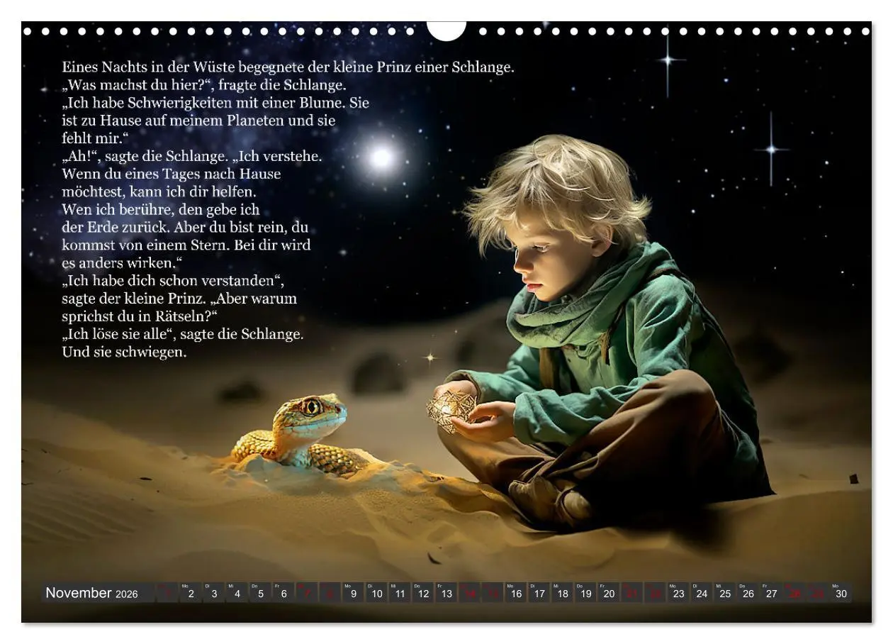 Bild: 9783457512074 | Die Reise des kleinen Prinzen (Wandkalender 2026 DIN A3 quer),...