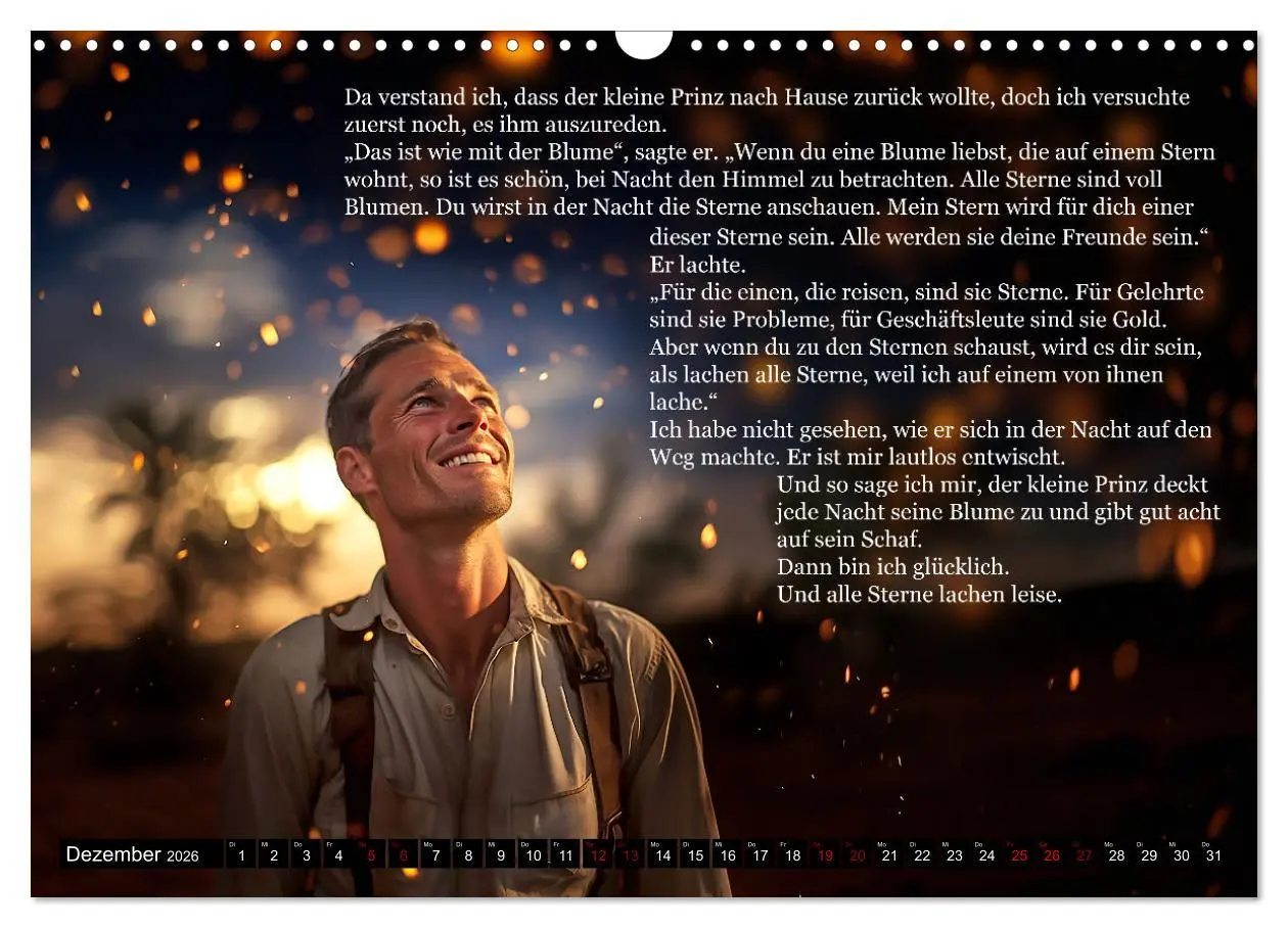Bild: 9783457512074 | Die Reise des kleinen Prinzen (Wandkalender 2026 DIN A3 quer),...