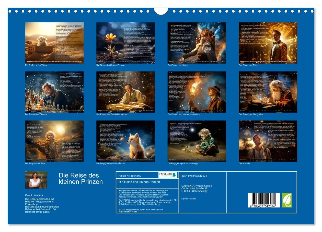 Bild: 9783457512074 | Die Reise des kleinen Prinzen (Wandkalender 2026 DIN A3 quer),...