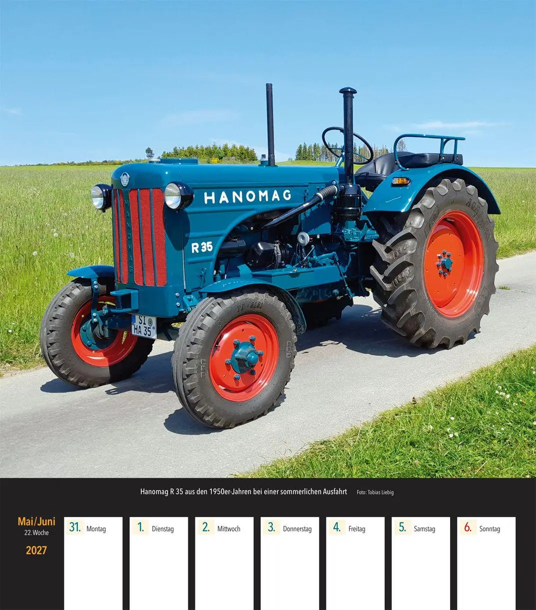 Bild: 9783751612074 | Traktoren 2027 | Wochenkalender mit 53 Abbildungen | Kalender | 2027
