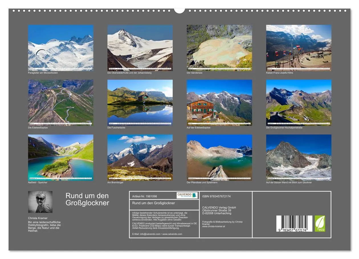 Bild: 9783457672174 | Rund um den Großglockner (hochwertiger Premium Wandkalender 2026...