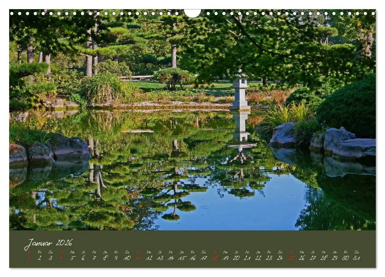 Bild: 9783457812174 | Düsseldorfer Nordpark (Wandkalender 2026 DIN A3 quer), CALVENDO...