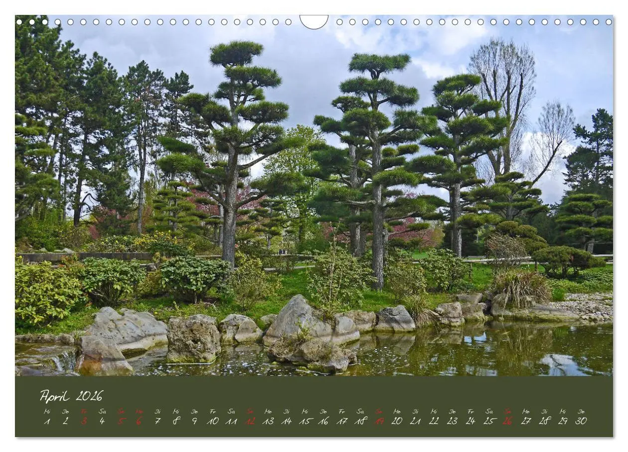 Bild: 9783457812174 | Düsseldorfer Nordpark (Wandkalender 2026 DIN A3 quer), CALVENDO...