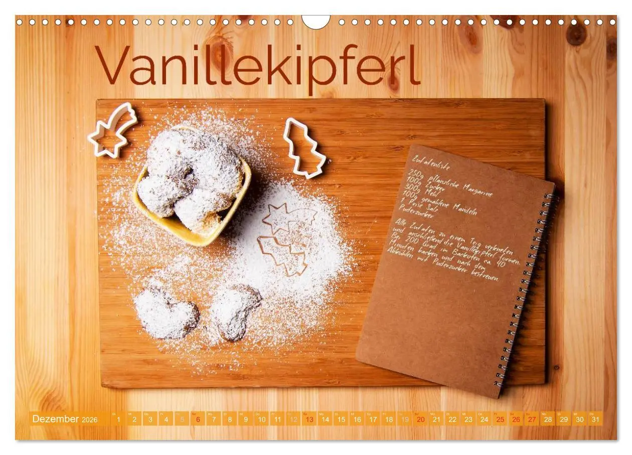 Bild: 9783457982174 | Einfache vegane Rezepte (Wandkalender 2026 DIN A3 quer), CALVENDO...
