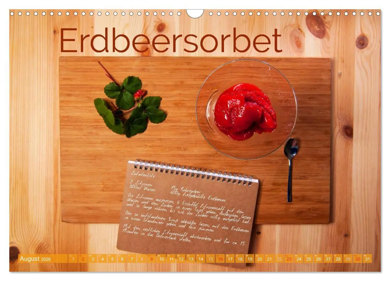 Bild: 9783457982174 | Einfache vegane Rezepte (Wandkalender 2026 DIN A3 quer), CALVENDO...