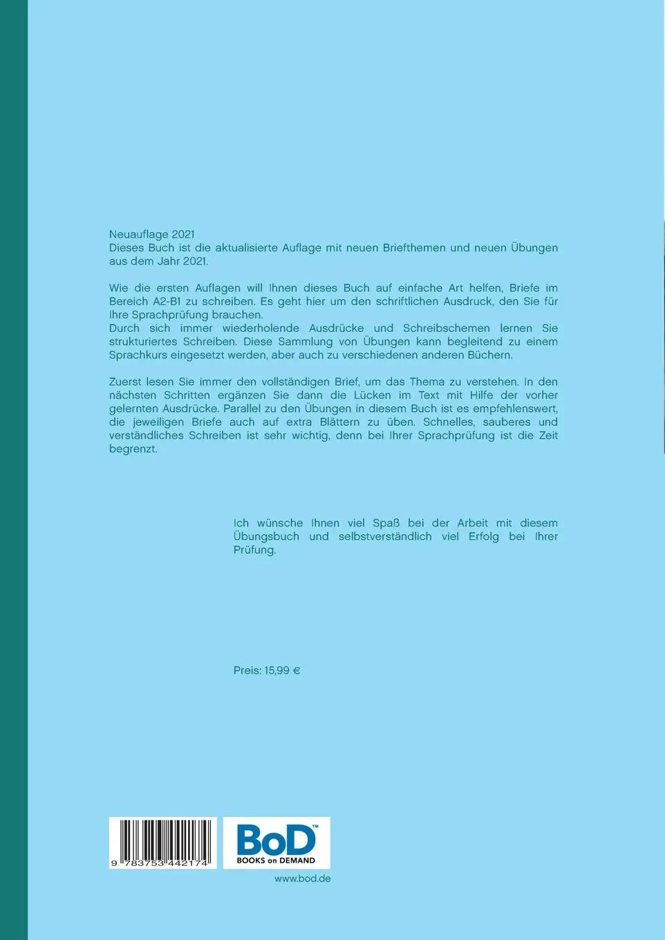 Rückseite: 9783753442174 | Briefe schreiben Teil 1 NEU | Illya Kozyrev | Taschenbuch | 68 S.