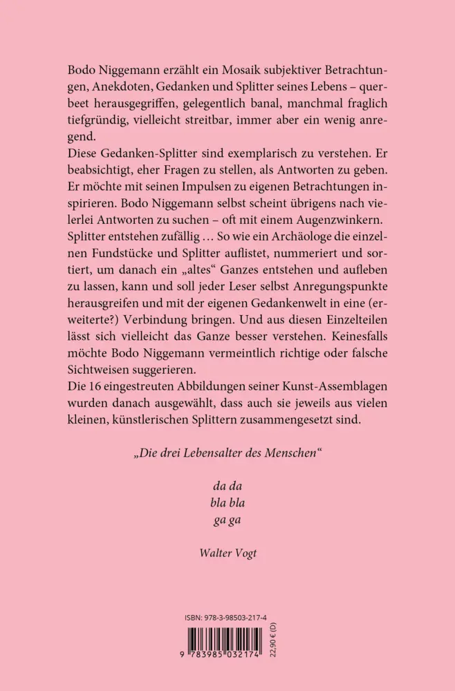Bild: 9783985032174 | Lebenssplitter | Bodo Niggemann | Taschenbuch | 232 S. | Deutsch