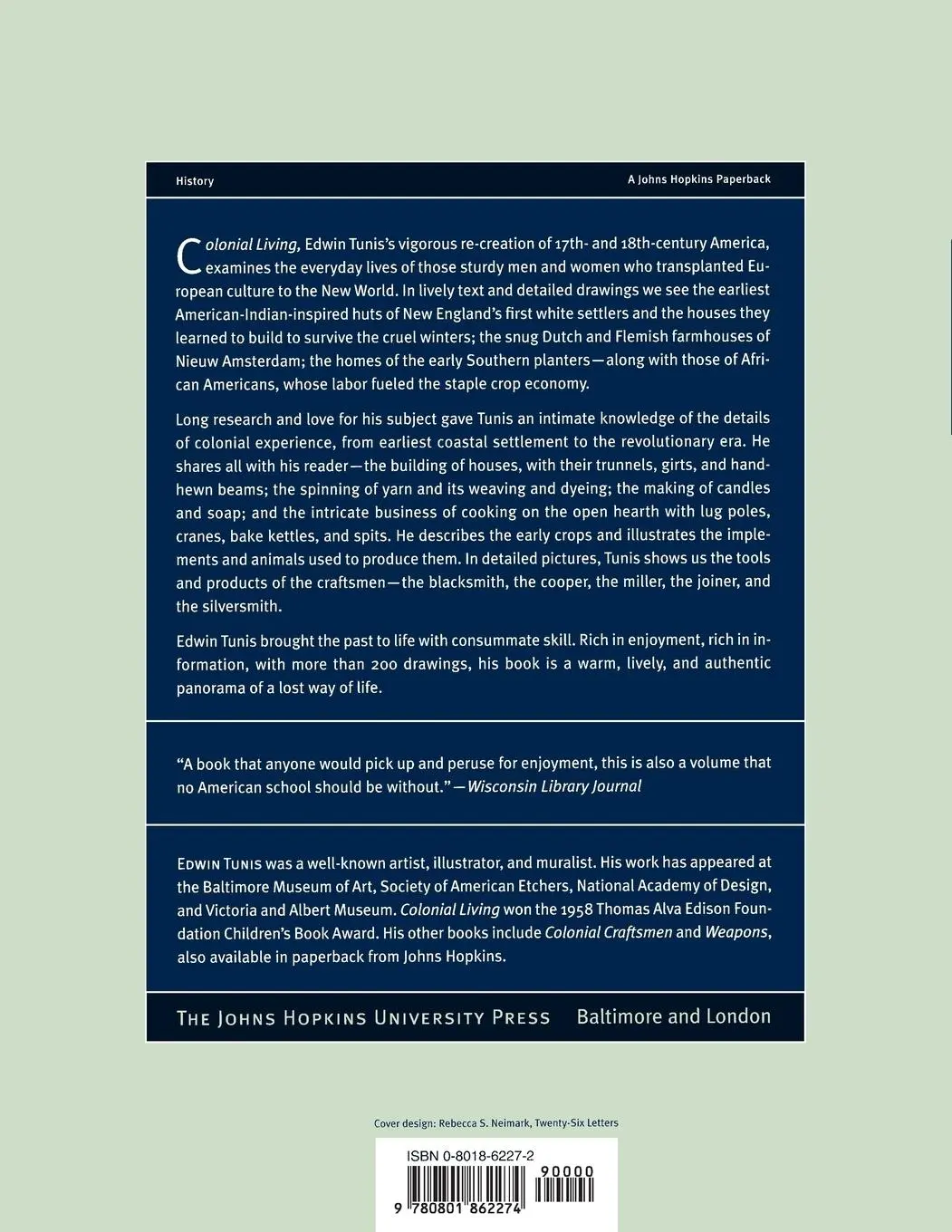 Rückseite: 9780801862274 | Colonial Living (Revised) | Edwin Tunis | Taschenbuch | Englisch