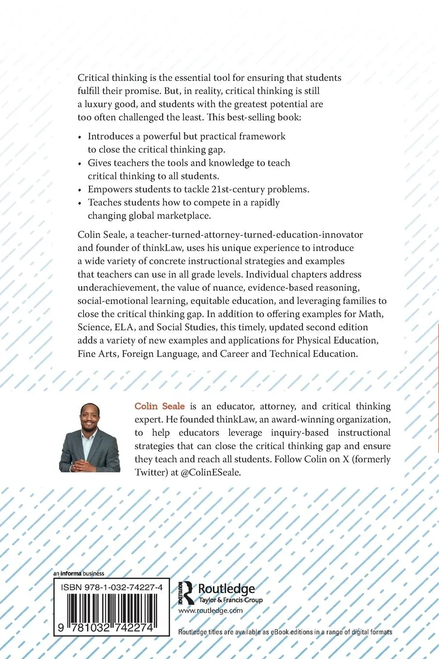Rückseite: 9781032742274 | Thinking Like a Lawyer | Colin Seale | Taschenbuch | Englisch | 2025