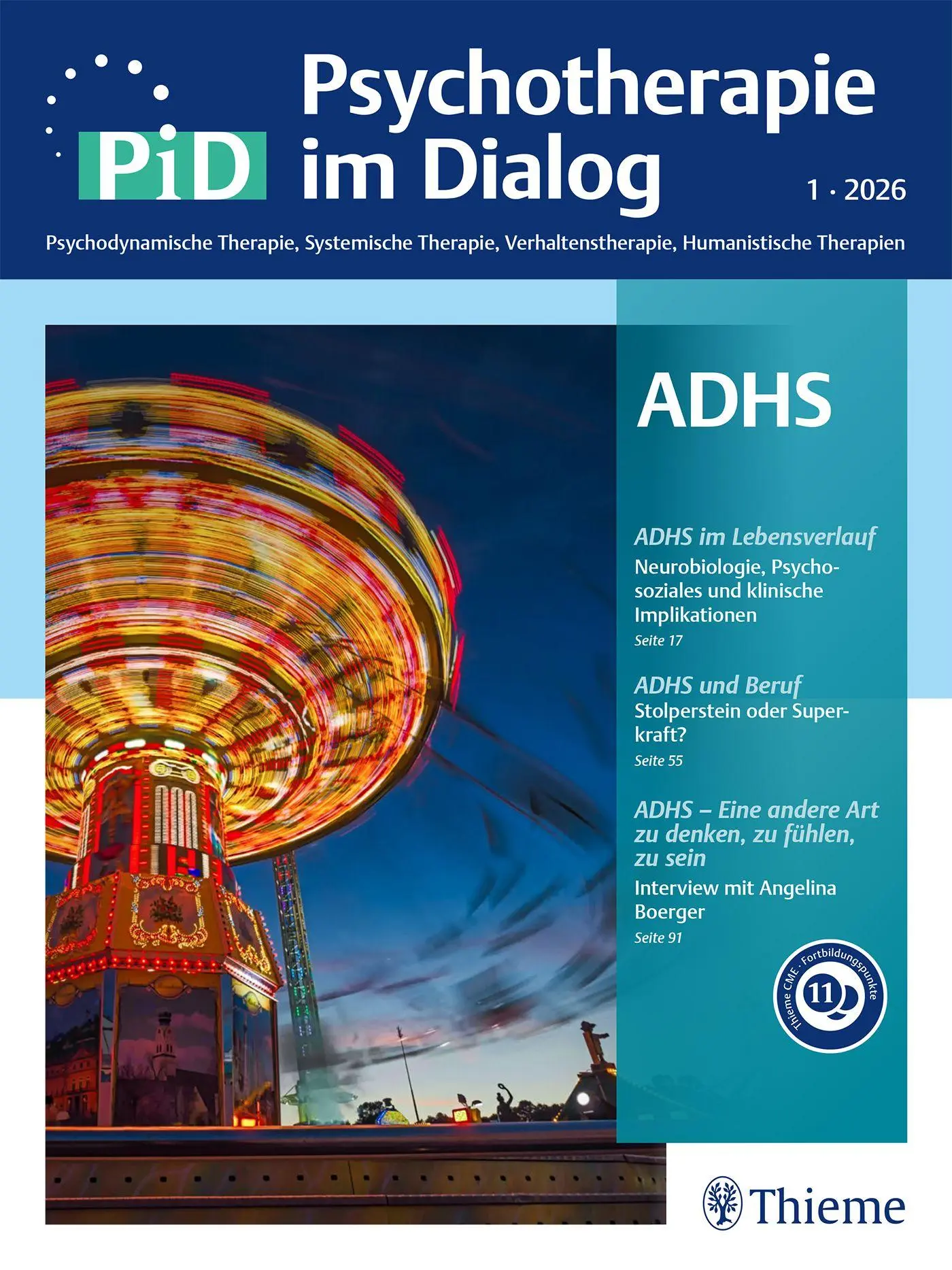 Cover: 9783132462274 | ADHS | PiD - Psychotherapie im Dialog | Taschenbuch | 110 S. | Deutsch