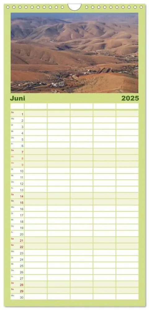 Bild: 9783457112274 | Familienplaner 2025 - Fuerteventura, Insel der Stille mit 5 Spalten...