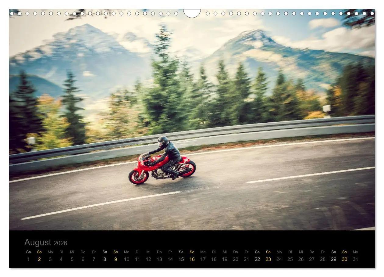 Bild: 9783457732274 | Klassische Motorräder auf der Piste (Wandkalender 2026 DIN A3...