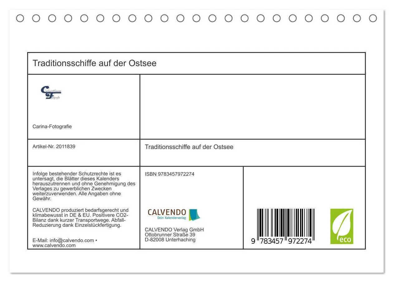 Bild: 9783457972274 | Traditionsschiffe auf der Ostsee (Tischkalender 2026 DIN A5 quer),...