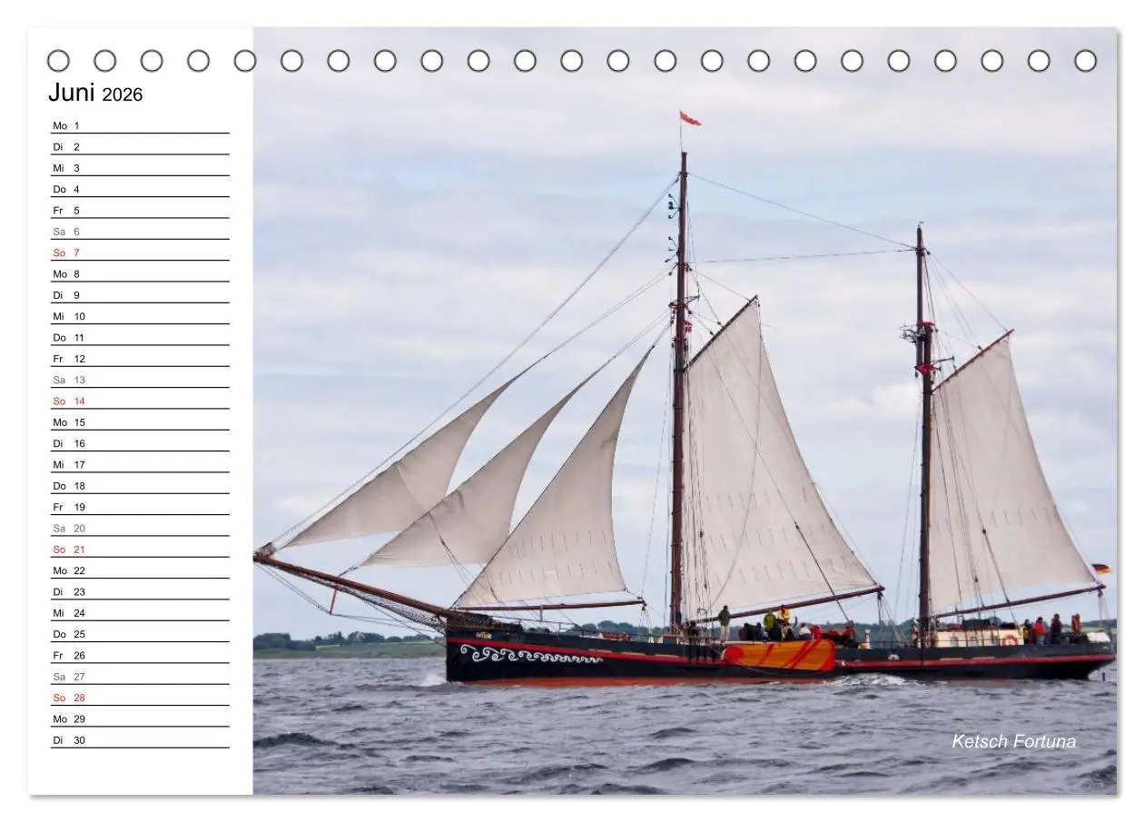 Bild: 9783457972274 | Traditionsschiffe auf der Ostsee (Tischkalender 2026 DIN A5 quer),...