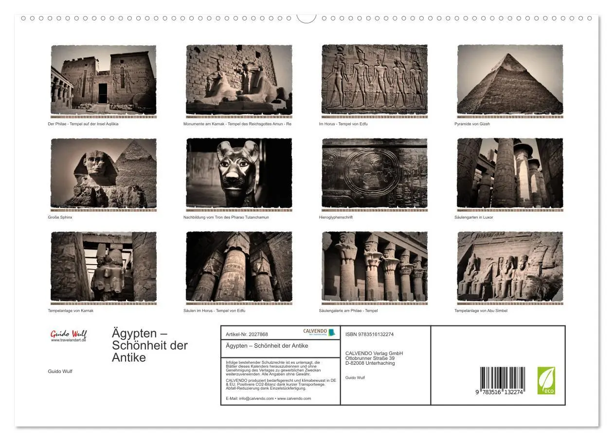 Bild: 9783516132274 | Ägypten - Schönheit der Antike (hochwertiger Premium Wandkalender...
