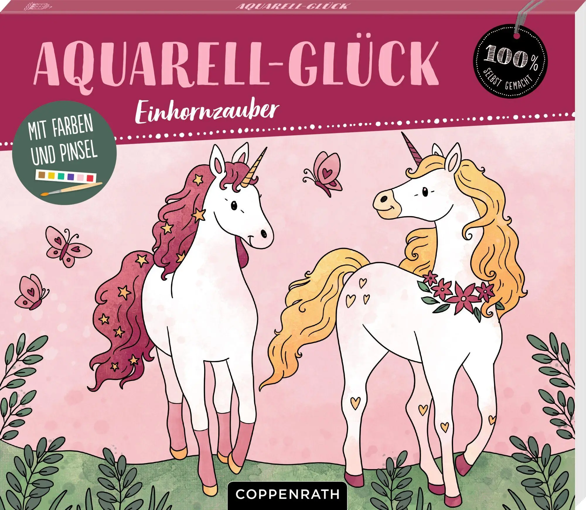 Cover: 9783649652274 | Aquarell-Glück Einhornzauber | Mit Farben und Pinsel | Hatkemper