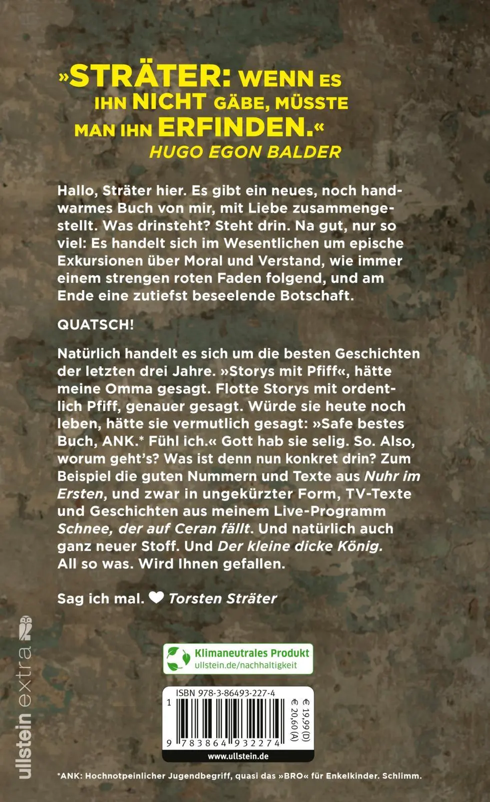 Rückseite: 9783864932274 | Du kannst alles lassen, du musst es nur wollen | Torsten Sträter