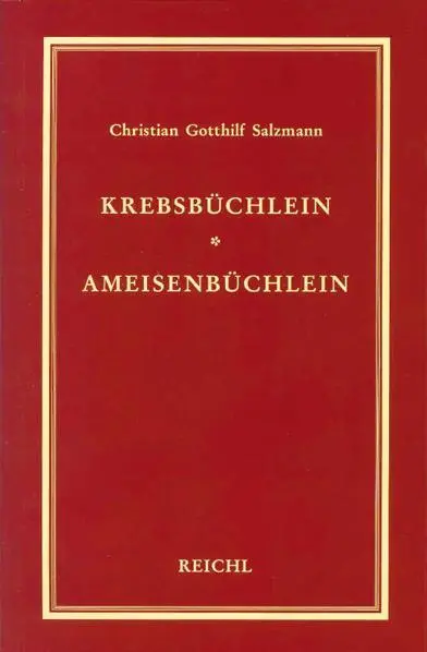 Cover: 9783876672274 | Krebsbüchlein. Ameisenbüchlein | Pädagogische Schriften I | Salzmann