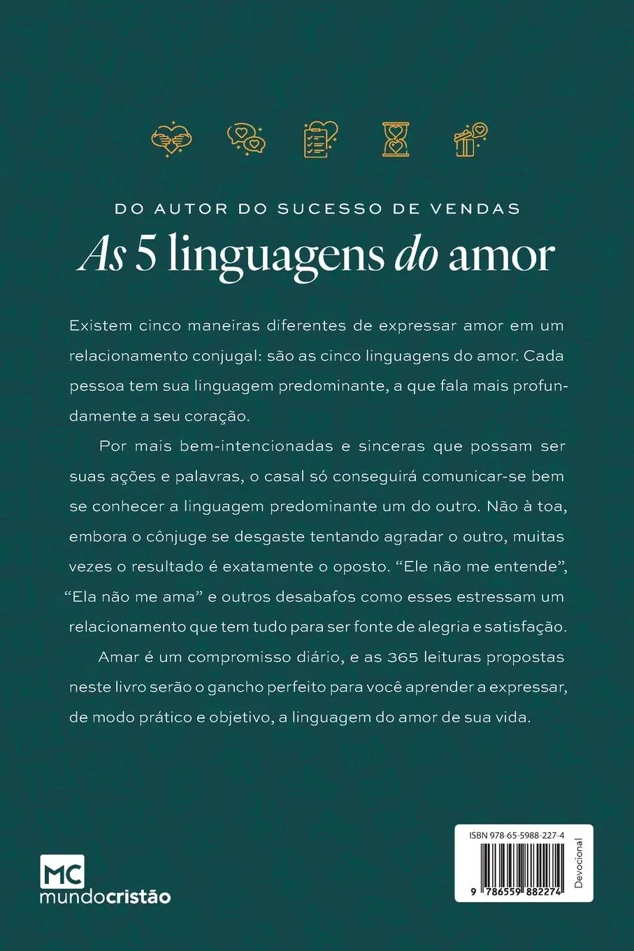 Rückseite: 9786559882274 | As 5 linguagens do amor na prática | Gary Chapman | Taschenbuch | 2023