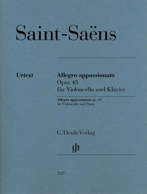 Cover: 9790201812274 | Allegro appassionato op. 43 for Violoncello and Piano | Peter Jost