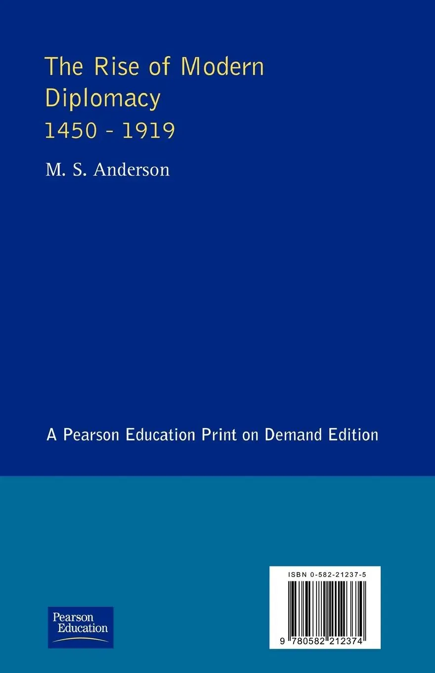 Rückseite: 9780582212374 | The Rise of Modern Diplomacy 1450 - 1919 | M. S. Anderson | Buch