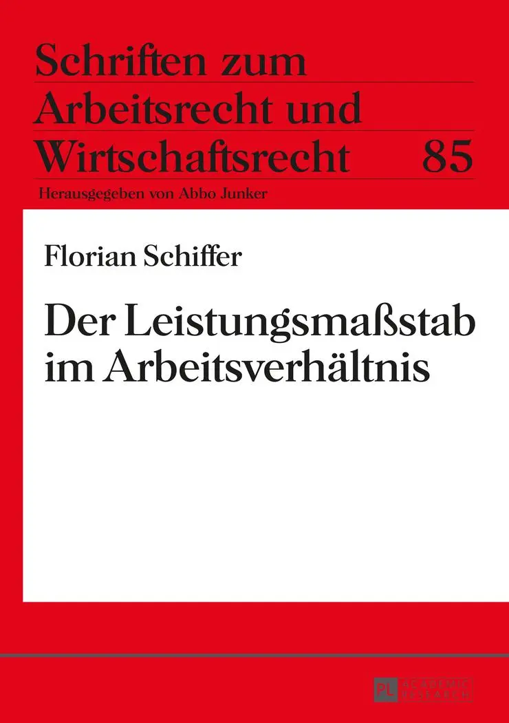 Der Leistungsmaßstab im Arbeitsverhältnis (Schriften zum Arbeitsrecht und Wirtschaftsrecht)