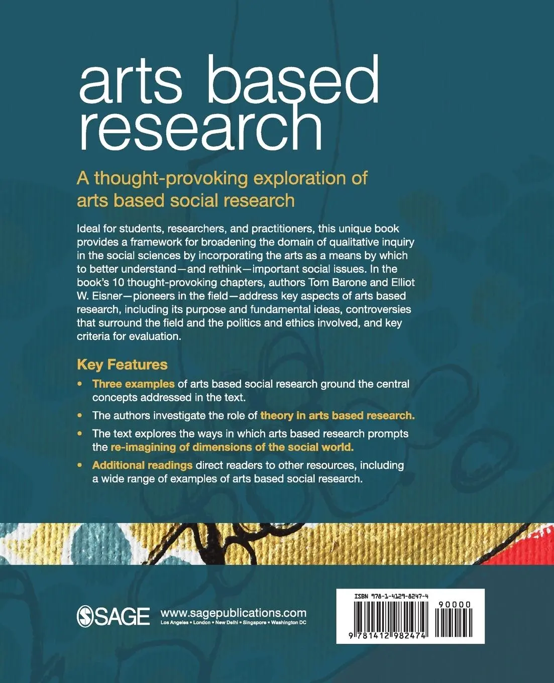 Rückseite: 9781412982474 | Arts Based Research | Tom Barone (u. a.) | Taschenbuch | Englisch