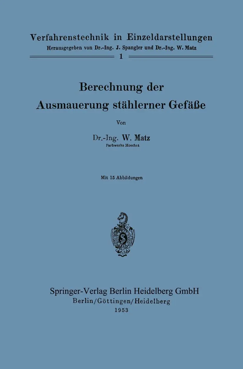 Berechnung der Ausmauerung stählerner Gefäße
