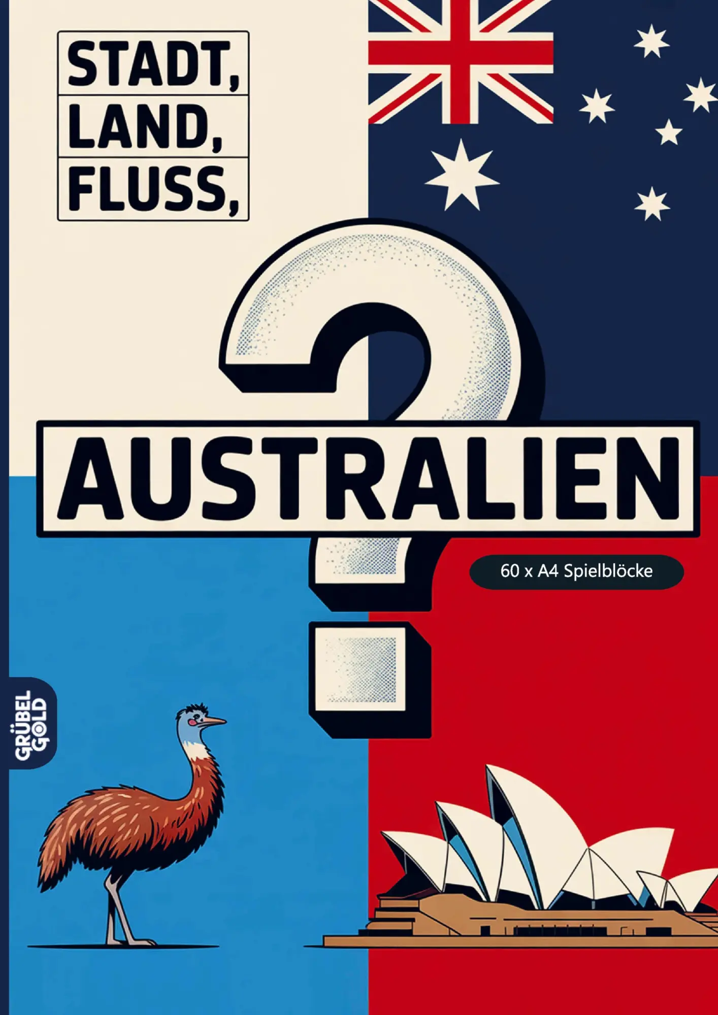 Cover: 9783693192474 | Stadt, Land, Fluss, Australien | Grübelgold Rätselhefte | Taschenbuch