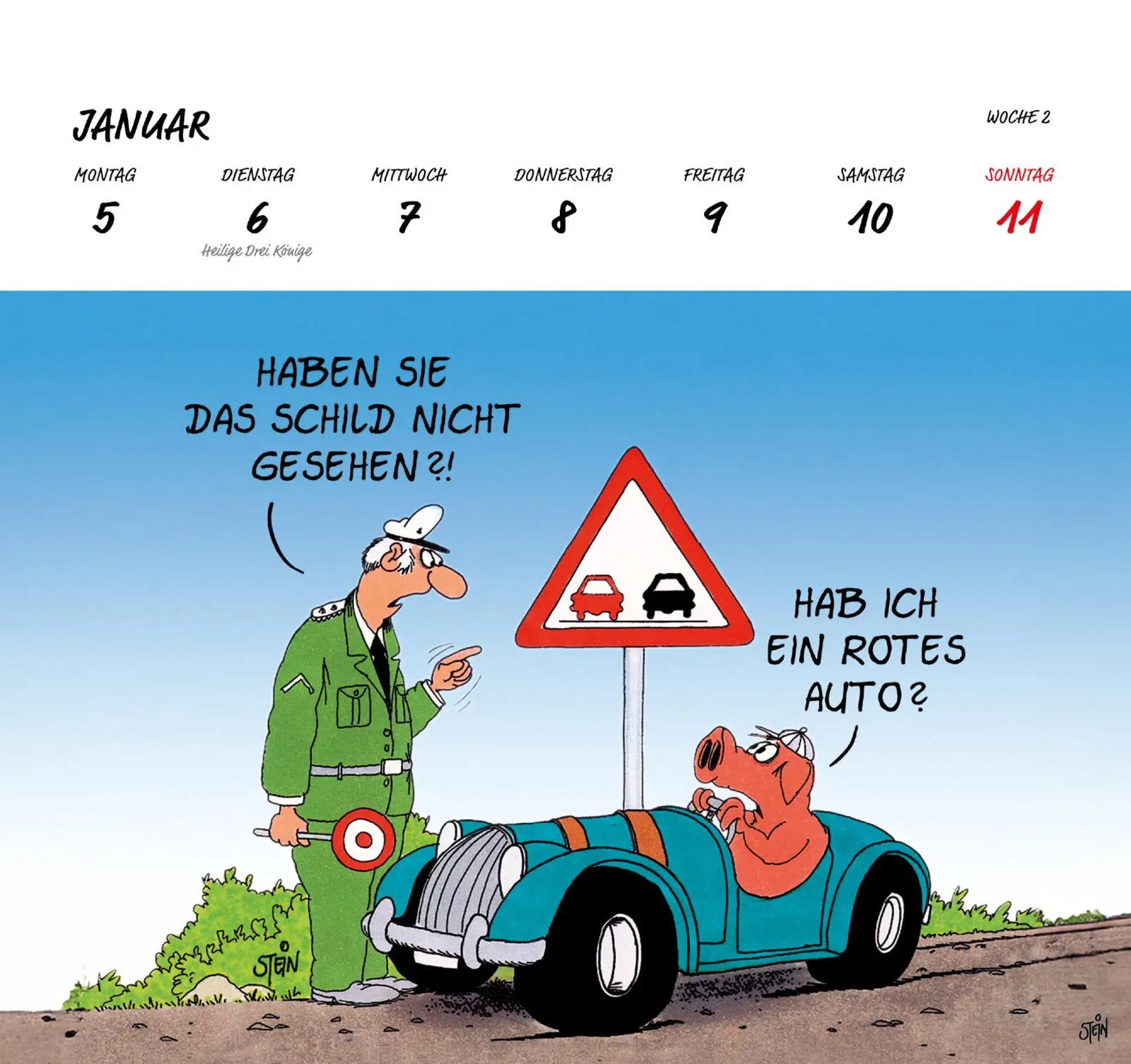 Bild: 9783830322474 | Uli Stein Postkartenkalender 2026 | Uli Stein | Kalender | 108 S.