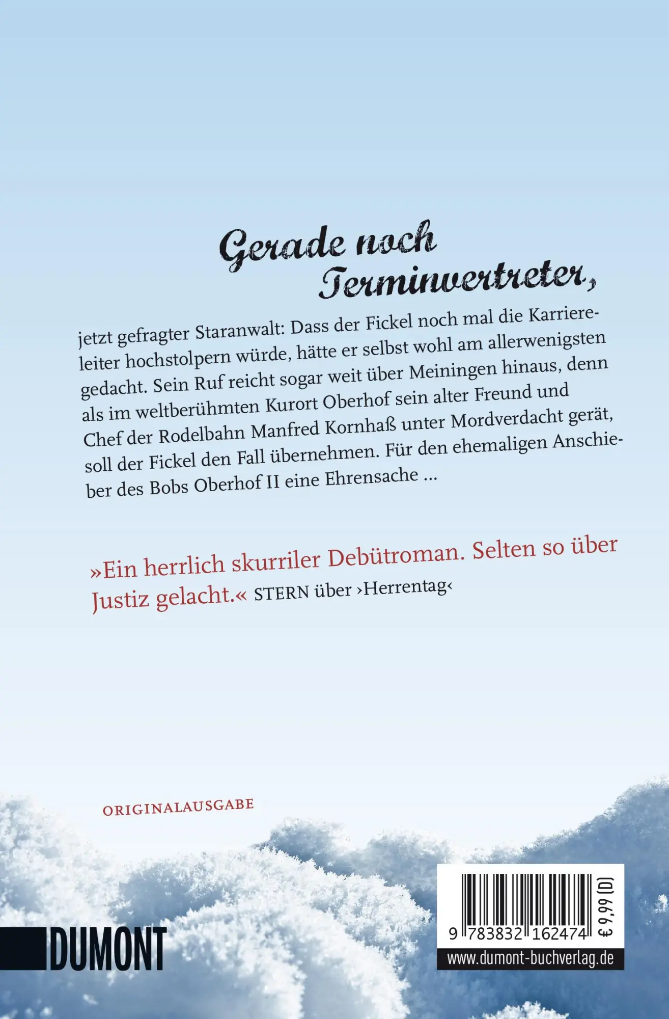 Rückseite: 9783832162474 | Der Bobmörder | Anwalt Fickel ermittelt | Hans-Henner Hess | Buch
