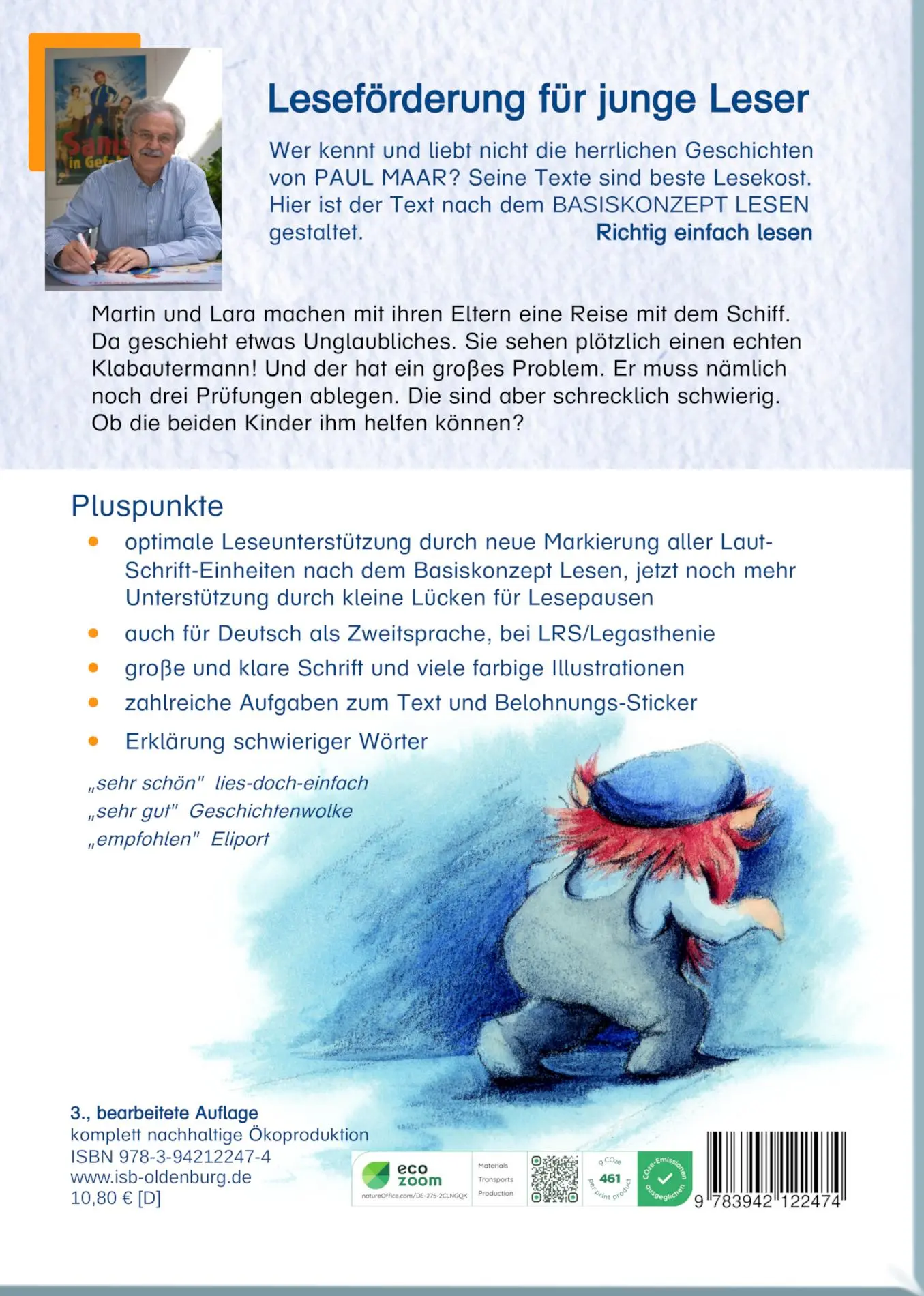 Rückseite: 9783942122474 | Klabautermann an Bord | Paul Maar | Broschüre | Sonne, Mond und Sterne
