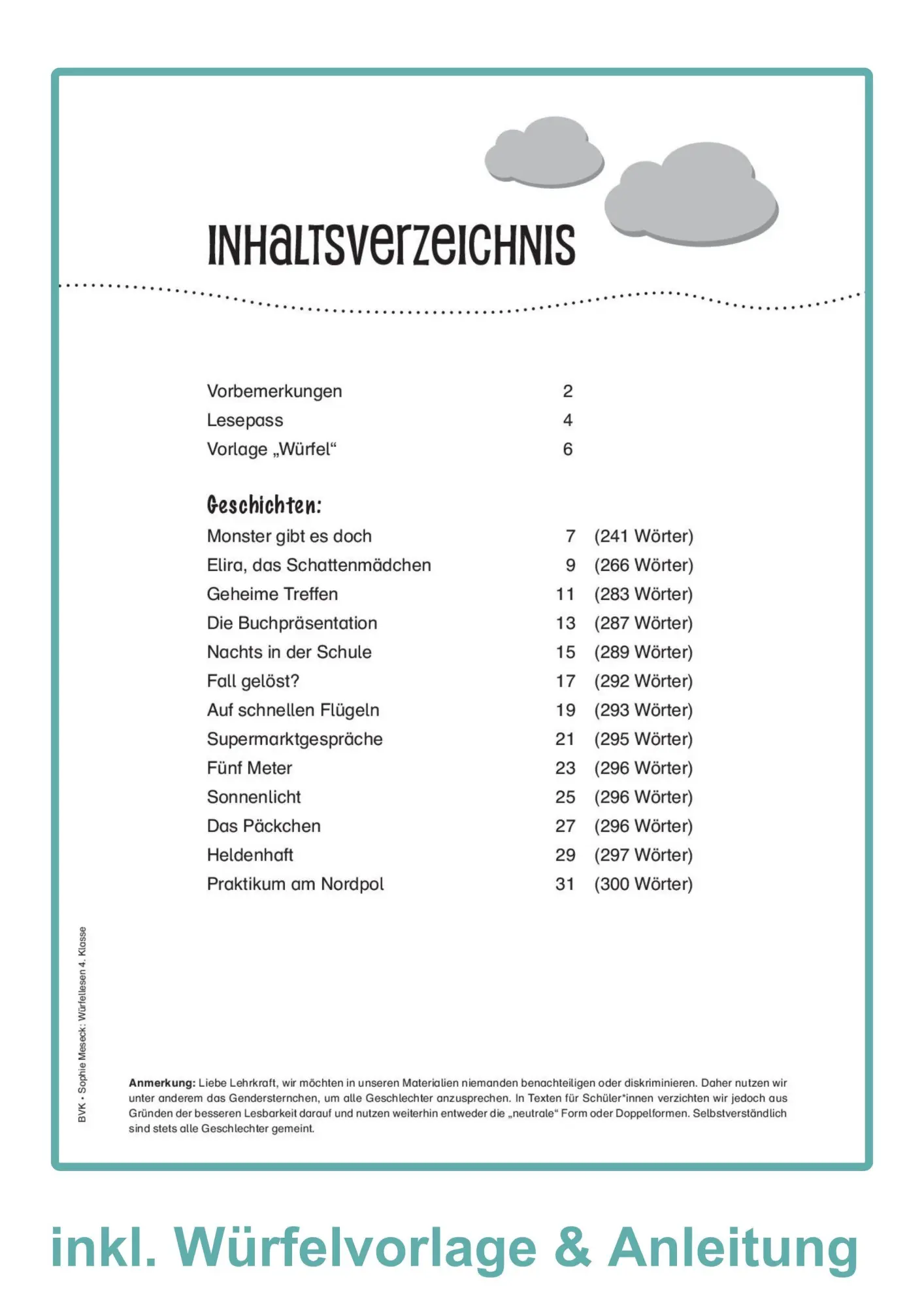 Bild: 9783965202474 | Würfellesen - 4. Klasse | Leseförderung mit vorbereiteten Texten