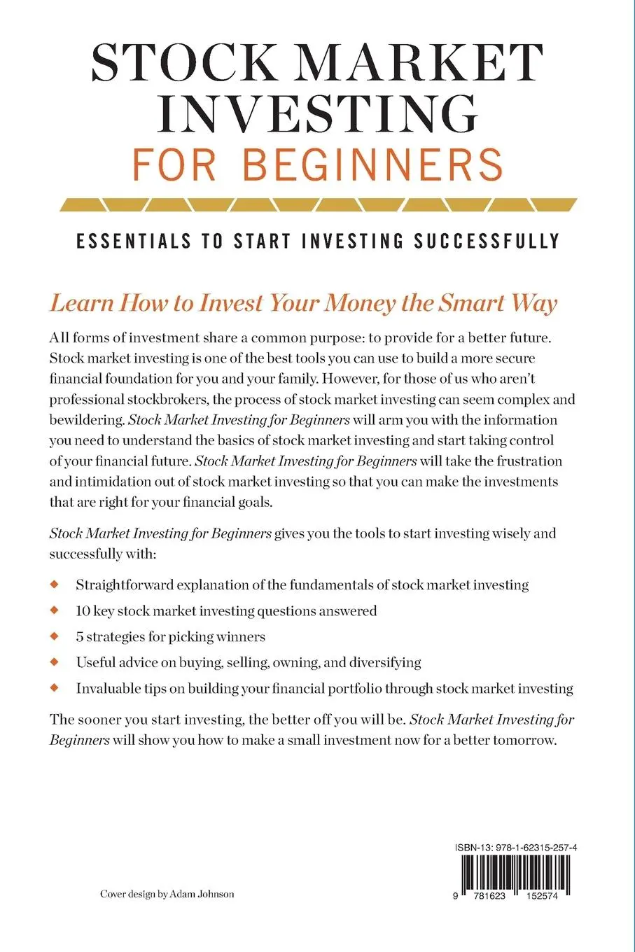 Rückseite: 9781623152574 | Stock Market Investing for Beginners | Tycho Press | Taschenbuch