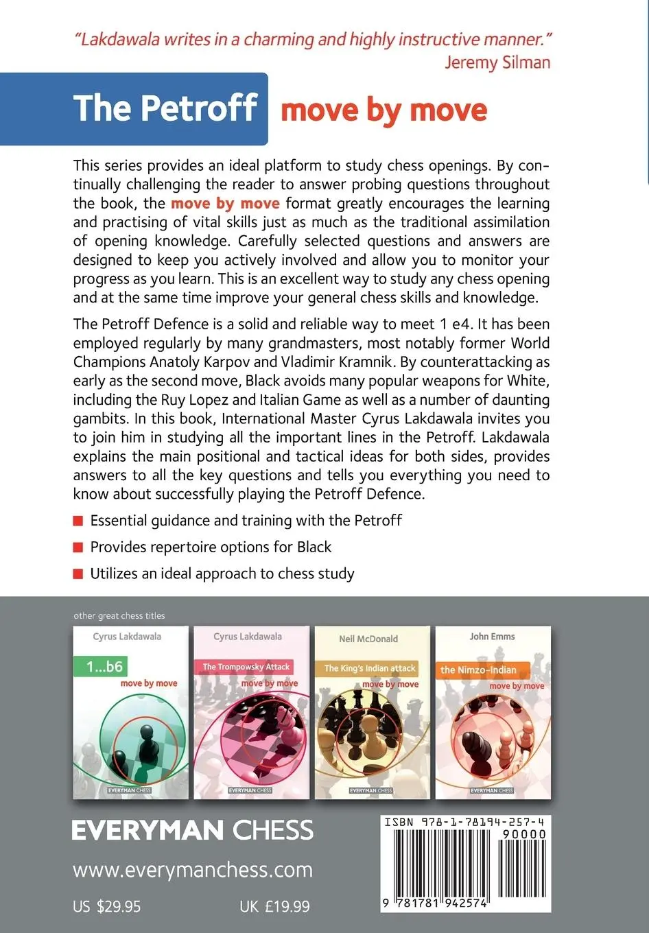 Rückseite: 9781781942574 | Petroff | Move by Move, The | Cyrus Lakdawala | Taschenbuch | Englisch