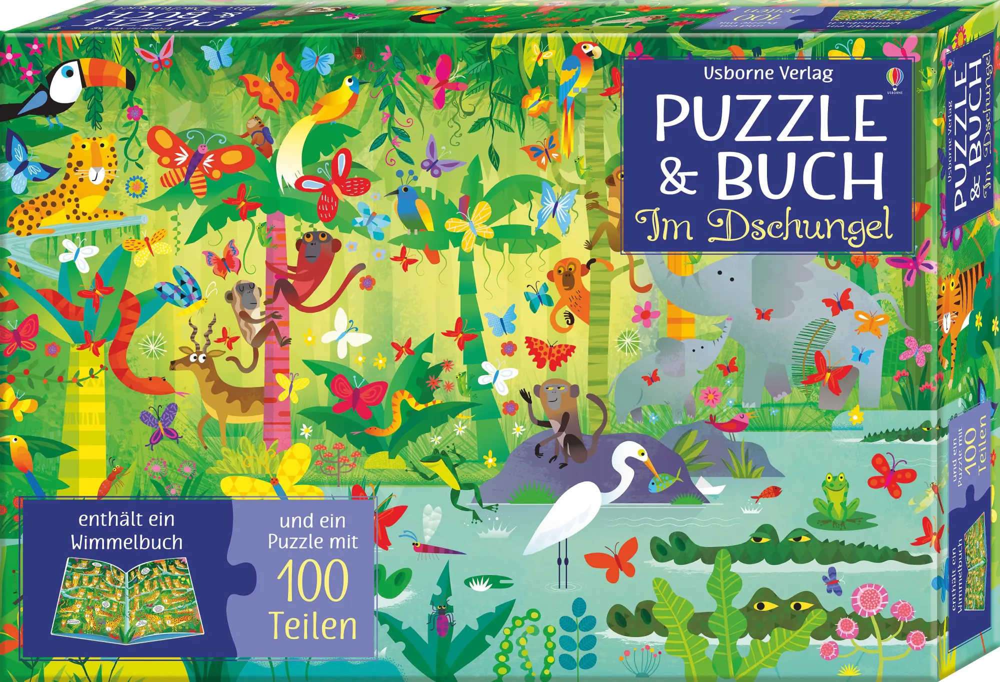 Cover: 9781789412574 | Puzzle &amp; Buch: Im Dschungel | Kirsteen Robson | Spiel | 24 S. | 2020