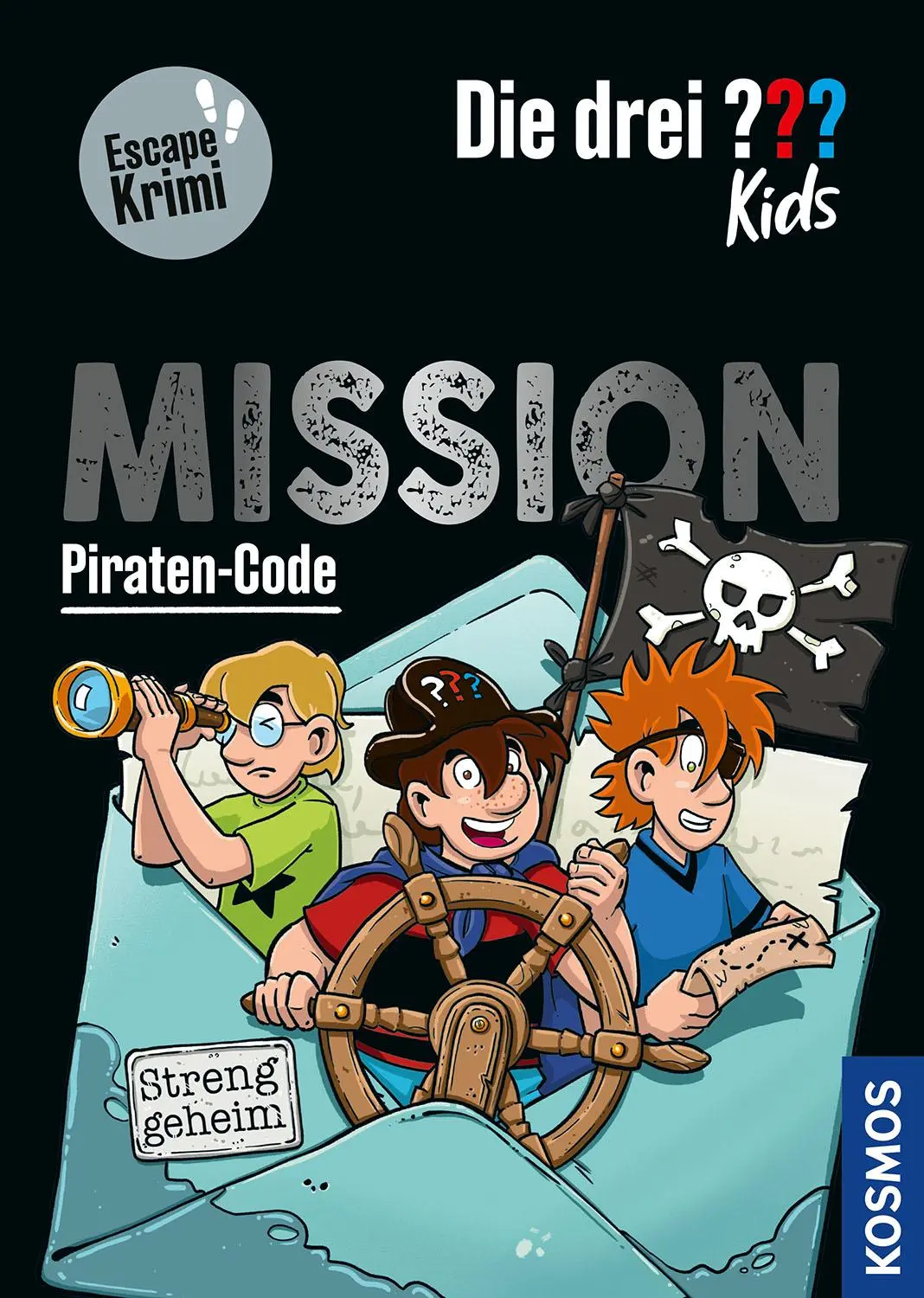 Cover: 9783440182574 | Die drei ??? Kids, Mission Piraten-Code | Escape-Krimi | Schiefelbein Cover: 9783440182574 | Die drei ??? Kids, Mission Piraten-Code | Escape-Krimi | Schiefelbein