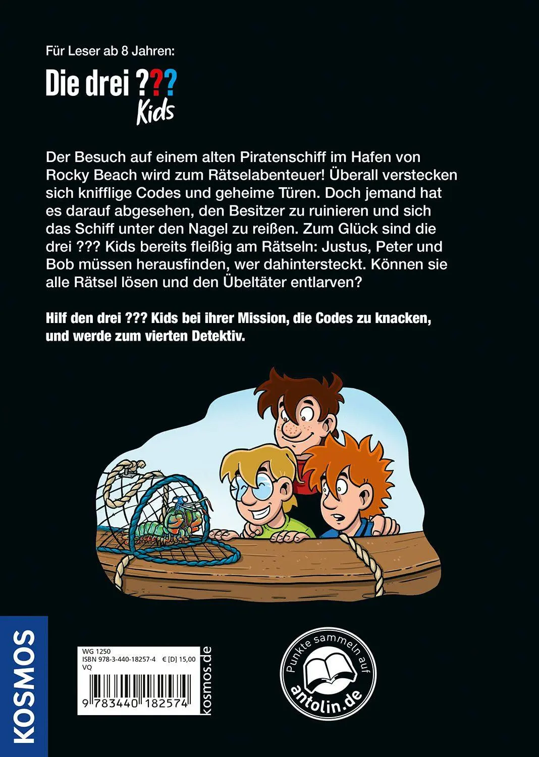 Bild: 9783440182574 | Die drei ??? Kids, Mission Piraten-Code | Escape-Krimi | Schiefelbein
