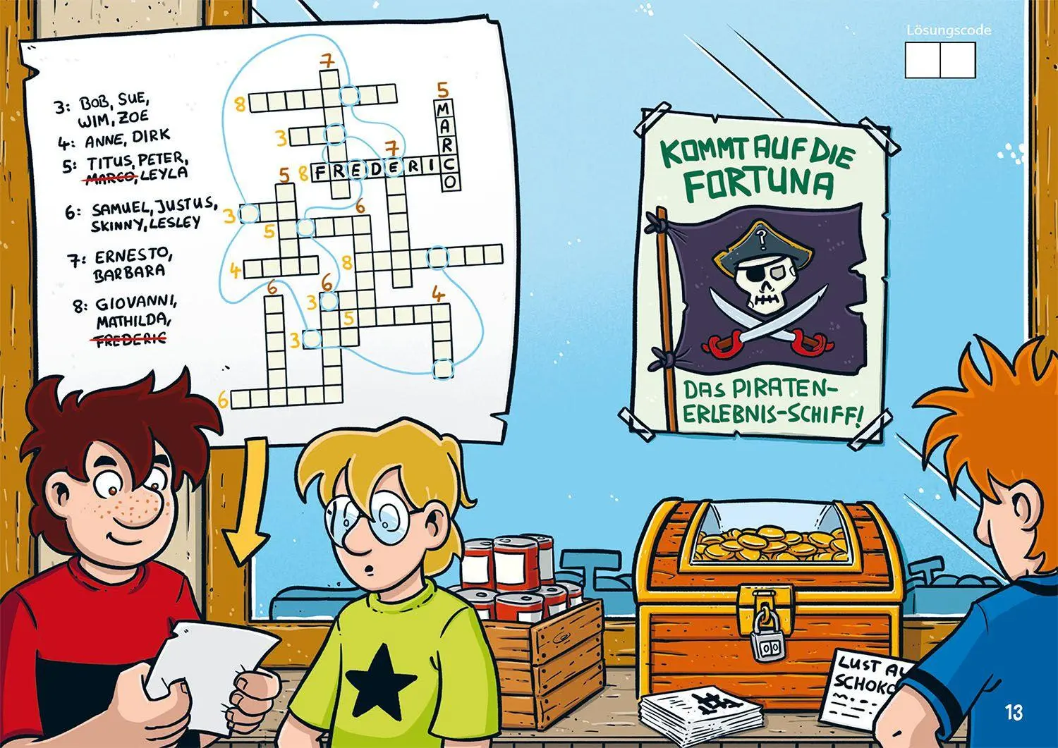 Bild: 9783440182574 | Die drei ??? Kids, Mission Piraten-Code | Escape-Krimi | Schiefelbein