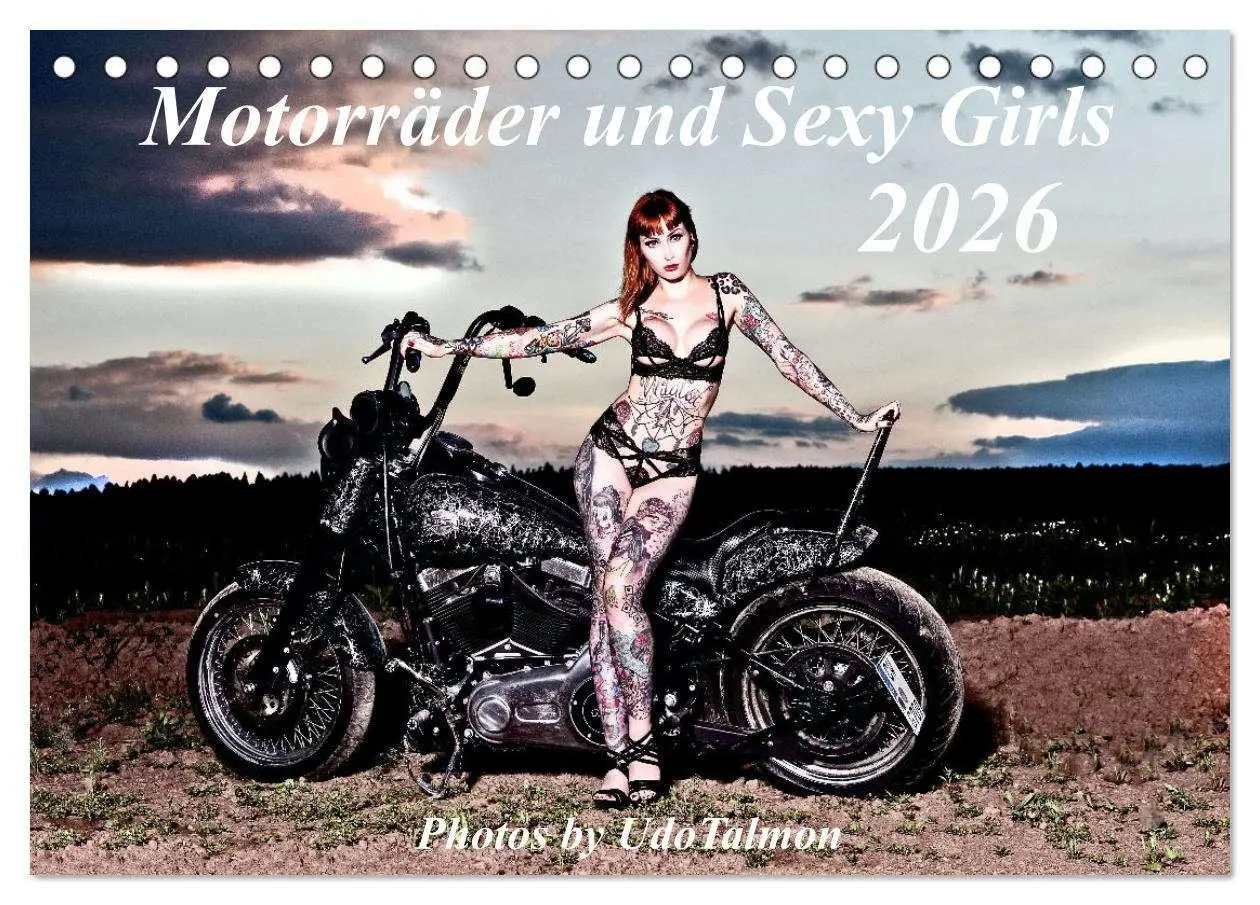 Cover: 9783457632574 | Motorräder und Sexy Girls (Tischkalender 2026 DIN A5 quer),...