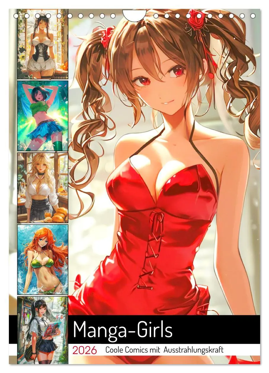 Cover: 9783516272574 | Manga-Girls. Coole Comics mit Ausstrahlungskraft (Wandkalender 2026...